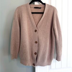 Jenni Kayne Cashmere Cocoon Cardigan in oatm